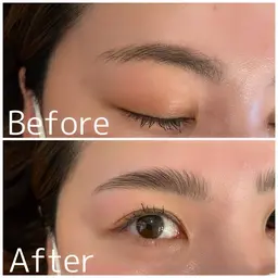 ハリウッドブロウリフトフルコース(毛流れ矯正＋眉周りワックス脱毛＋お仕上げメイク)