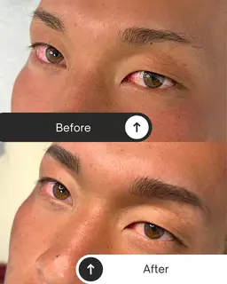 👨🏾‍🦱メンズ限定ハリウッドブロウリフト+メイクアップ（眉毛をパーマで立ち上げる為、ノーメイクでも映える眉に✨）