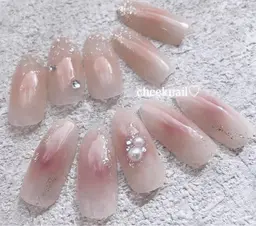 (オフあり)チークネイル🩷