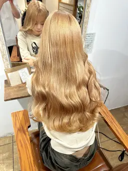 ✨ケアブリーチ×全体透明感カラー✨（1ブリーチ）【ロング料金なし】