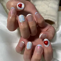 🤍やり放題ネイル10本🤍+パーツ代220円〜【オフ込み】※オフなしの方はコメントください