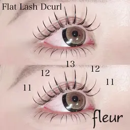 🍀フラットラッシュ🍀【上まつげ180本➕下まつげエクステ】※オフ別