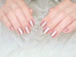 <ミニモ学割＞ U24 ❤︎オフ込、立体感艶やかマグネット/シンプル​〜​個性派まで対応ミラーネイル【自爪4mm以内】 ❤︎