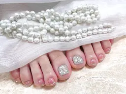 🎀【Foot】150分つけ放題9900円（持ち込みデザイン) （大きいパーツ/ストーンのせ放題ok）🎀
