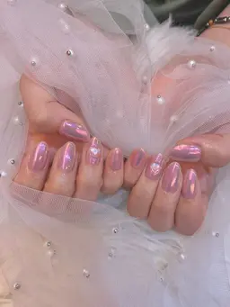 ジェルオフ込み♡ミラーネイル