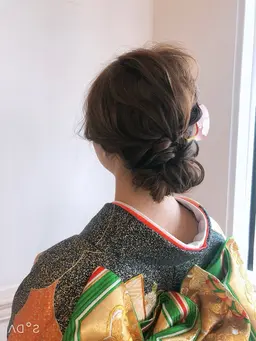 🎀振袖着付け+ヘアセット🎀華やかで崩れにくい1日キープ|目黒駅すぐ