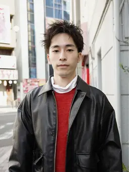 メンズカット+ツイストパーマ