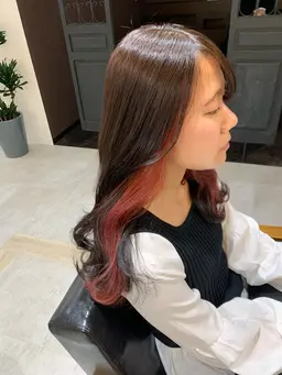 【全員】インナーブリーチ+インナーカラー+全体カラー