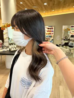 チラ見えお洒落✨イヤリングカラー+1stepトリートメント