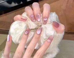 ✨チップ長さだし10本❗️ハートマグネット4本💕