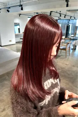 【⭐️3月限定‼️口コミ協力して頂ける方⭐️】ブリーチなし透明感カラー＋3stepトリートメント✨️