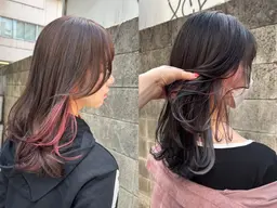 🌟人気NO.3🌟インナーカラー+似合わせカット+TR【インナーカラー】【イヤリングカラー 】【デザインカラー