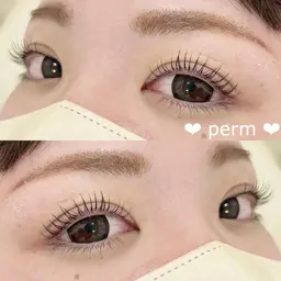 ❤︎【プレミアム】潤いまつ毛パーマ→