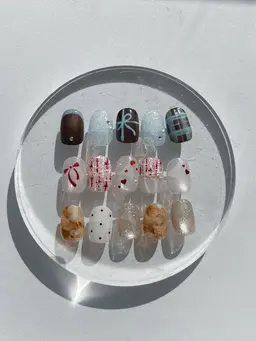 【12月限定🈹🎀✨】オフ込みサンプル10本アート🎶