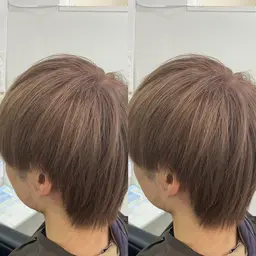 【ケアブリーチ使用🌱】ダブルカラー（ブリーチ1回込み）⚽️＋カット⚡️ ¥17800