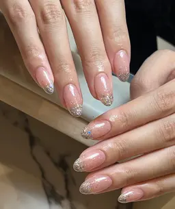 自爪♥️ラメグラデーション♥️ベースカラー有り