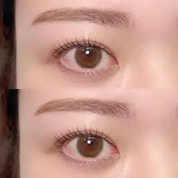 ラッシュリフトorパリジェンヌラッシュリフト[3stepトリートメント付]&アイブロウスタイリング&眉毛　カラー🤍