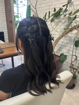 《結婚式・パーティ・ライブ・推し活に》U24👧🏻/ヘアアレンジᜊ•ᴗ•ᜊ