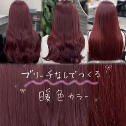 透明感のある暖色系カラー🍒