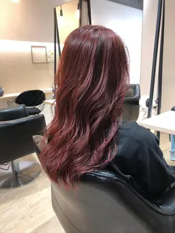 💜ハイライト＋透明感カラー+艶トリートメント