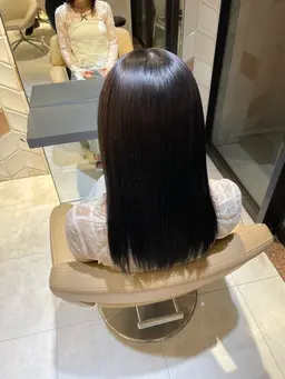 縮毛矯正　リタッチ＆全頭