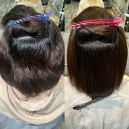 縮毛矯正+トリートメント