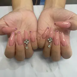 💅hand チップ長さだしワンカラー