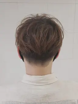 【メンズ限定】　メンズカット+炭酸シャンプー+オーガニックカラー