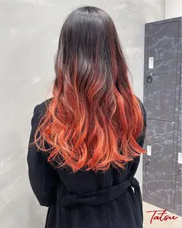 カット＋ケアブリーチ＋バレイヤージュorシャドールーツ＋Tokio1step