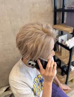 【✨透明感抜群ケアブリーチ使用✨】カット+ダブルカラー