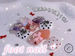 【フットネイル】フットアートやり放題✨