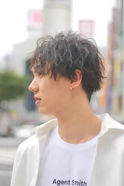 メンズカット+カラー+パーマ ¥20000