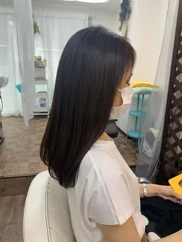 カット ＋ハーフ縮毛矯正 ＋ナノバブル