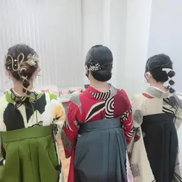 卒業式ヘアセット袴着付け✨✨✨(メイク追加＋¥4400)🌈