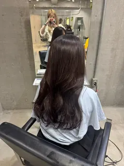 【🪷ダブルカラー🪷】ブリーチなし透明感カラー