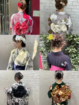 🍧各種着付け🍧浴衣¥9900/振袖¥19860/袴¥16560/訪問着¥17660👘他相談💓ヘアセット込み🩷