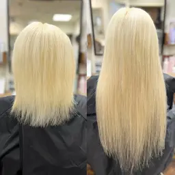 【憧れのハイトーンロング🫧】ブリーチで伸びない方もプルエクステでロングに!