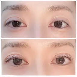 まつ毛パーマ大会モデル練習❤️カールストレートデザインどちらも可💁‍♀️あなたにあったお目元に👀❣️