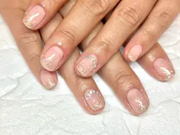 【★新スタッフ対応★】パラジェル利用♪うるちゅる！ラメグラデーション 【☆♦︎1000円オフ♦︎☆】