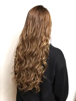 ヘアセット コテ巻き仕上げ