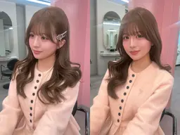 【人気度⭐️⭐️⭐️⭐️】韓国風カット➕ブリーチなしダブルカラートリートメント➕巻きおろし{韓国ヘア/渋谷美容室}