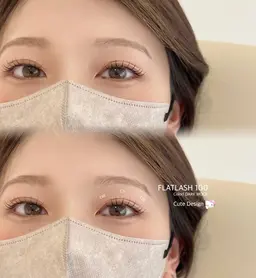 🤍ྀི💛ྀིフラットラッシュエクステ💛ྀི🤍ྀི(100本)☆コーティングお仕上げ付き(オフ/コーティング無料)