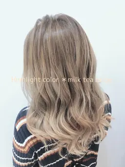 🧡平日🧡✨💗似合わせカット✂️＋デザインカラー（ハイライト・バレイヤージュ）＋トリートメント💗✨