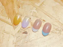 フレンチor グラデーション★新規or当店ソフトジェル付替オフ無料［4週間以内限定］