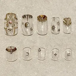 クリアorスキンカラー💅🏻手書きアート2本付