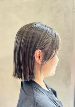 レディースカット（ミディアム、ボブ、ショート）＋透明感カラー✂️