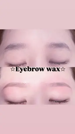 🎀【人気No.3】アイブロウWAX+間引き🎀メイク込み🪞🪄︎︎(指名料込)