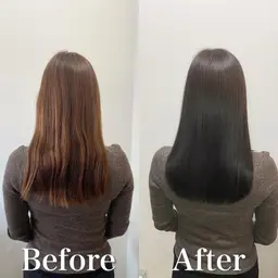 💎人生が変わる"美髪整形"💎【毎朝のアイロン卒業】美髪矯正（縮毛矯正）+カット+ケアカラー