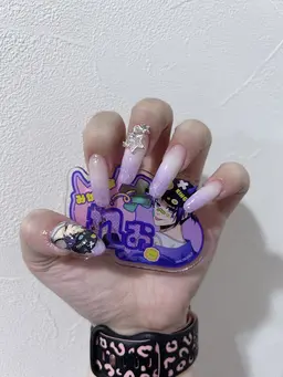 【🌸4月限定】〈練習モデル〉痛ネイル1本＋60分アートし放題🩷✨(おまかせ･持ち込み🙆🏻‍♀️︎､パーツ込)