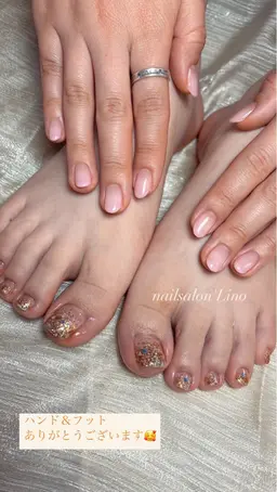 𓇼フット ラメorカラーグラデーション オフあり